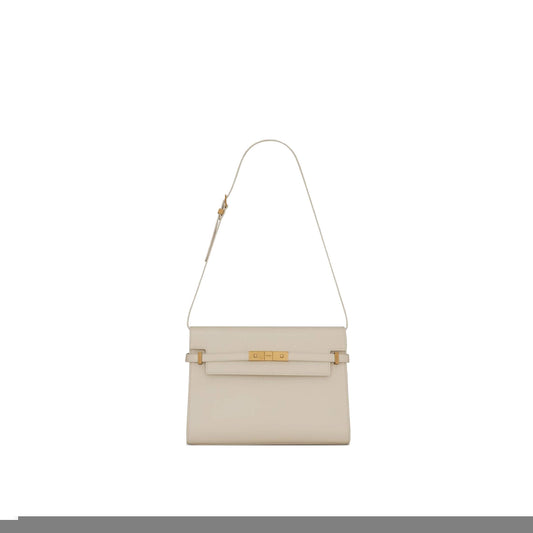 y*l manhattan shoulder bag in box Sa**t Lau*nt leather 5792710sx0w9207 (29*20*7.5cm)