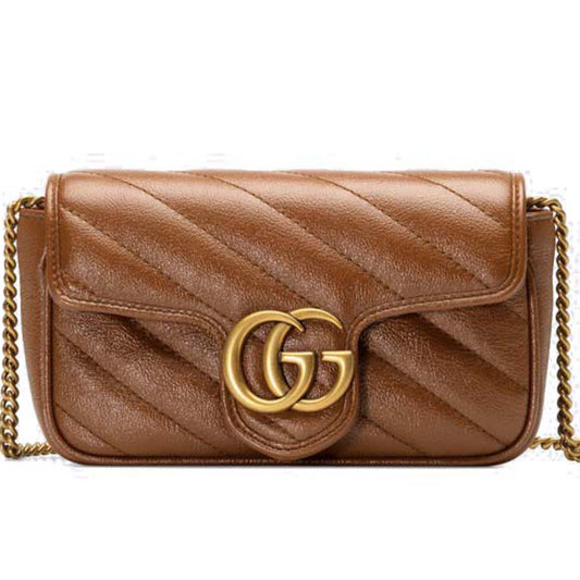 g*u*i gg marmont matelassÉ S*per mini bag ‎476433 （16.5*10.2*5.1cm）