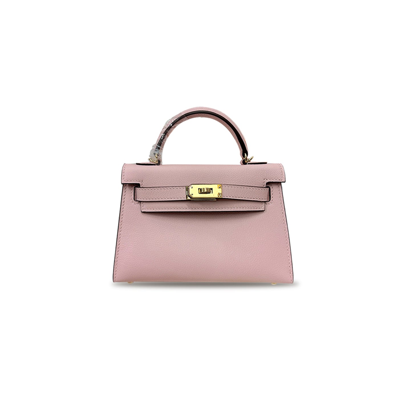 H**mes mini kelly ii chever 3q pink gold buckle (19*12*5.5cm)