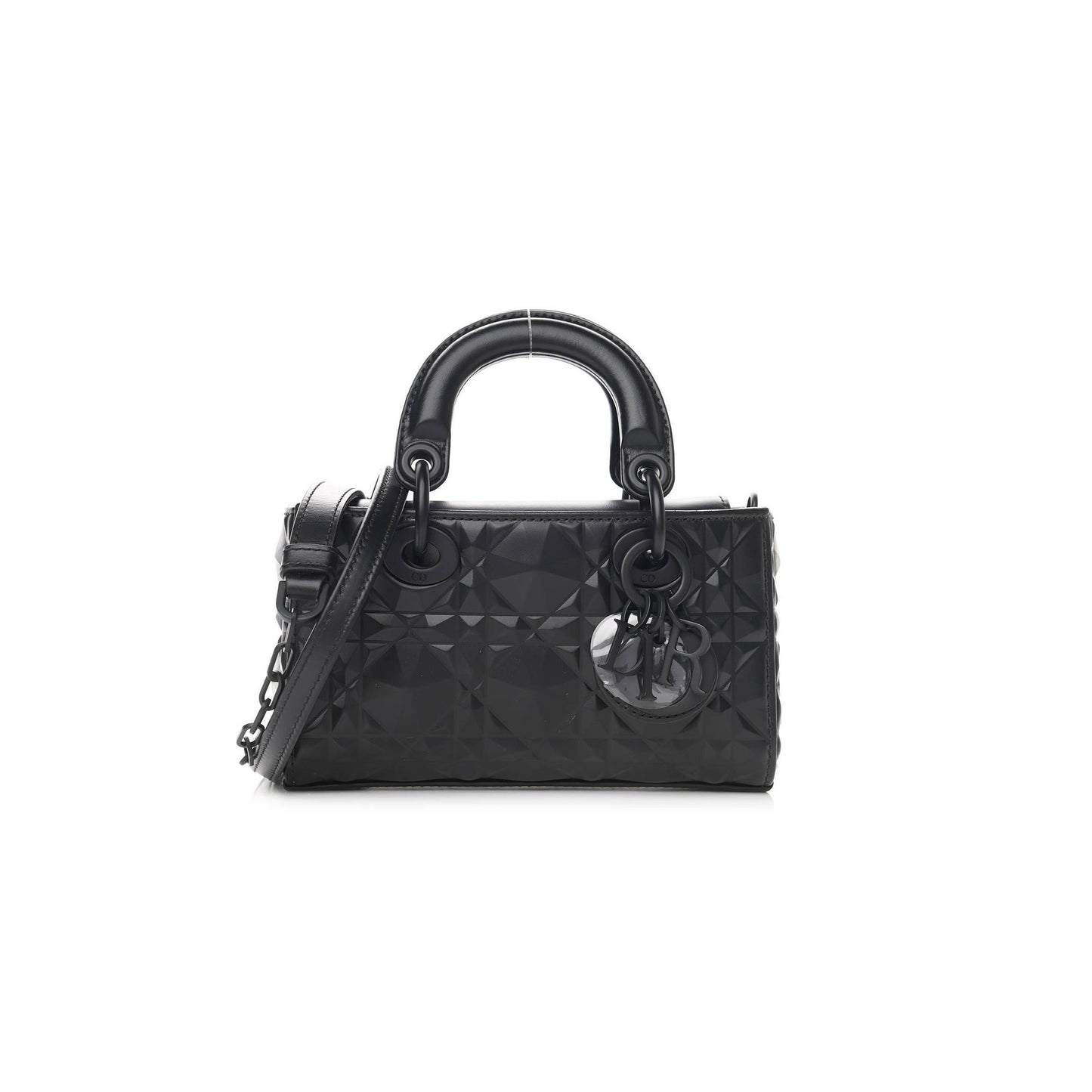 d*or calfskin cannage Di*m*nd micro lady d-joy black (17*10*8.9cm)