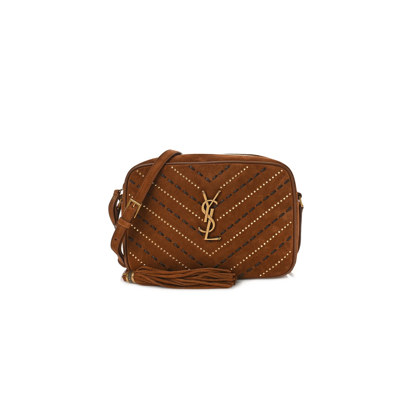 Y*L lou camera bag in suede studded woven 61254411zww2639 (23*16*6cm)