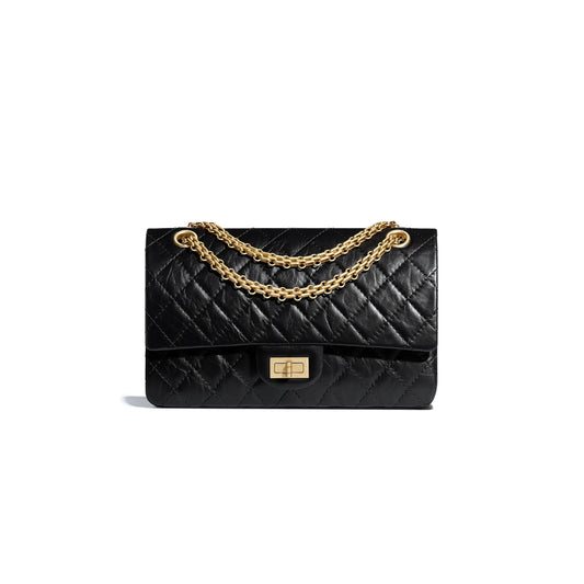 Ch*el 2.55 handbag gold hardware a37586 y04634 c3906 (24*16*7.5cm)