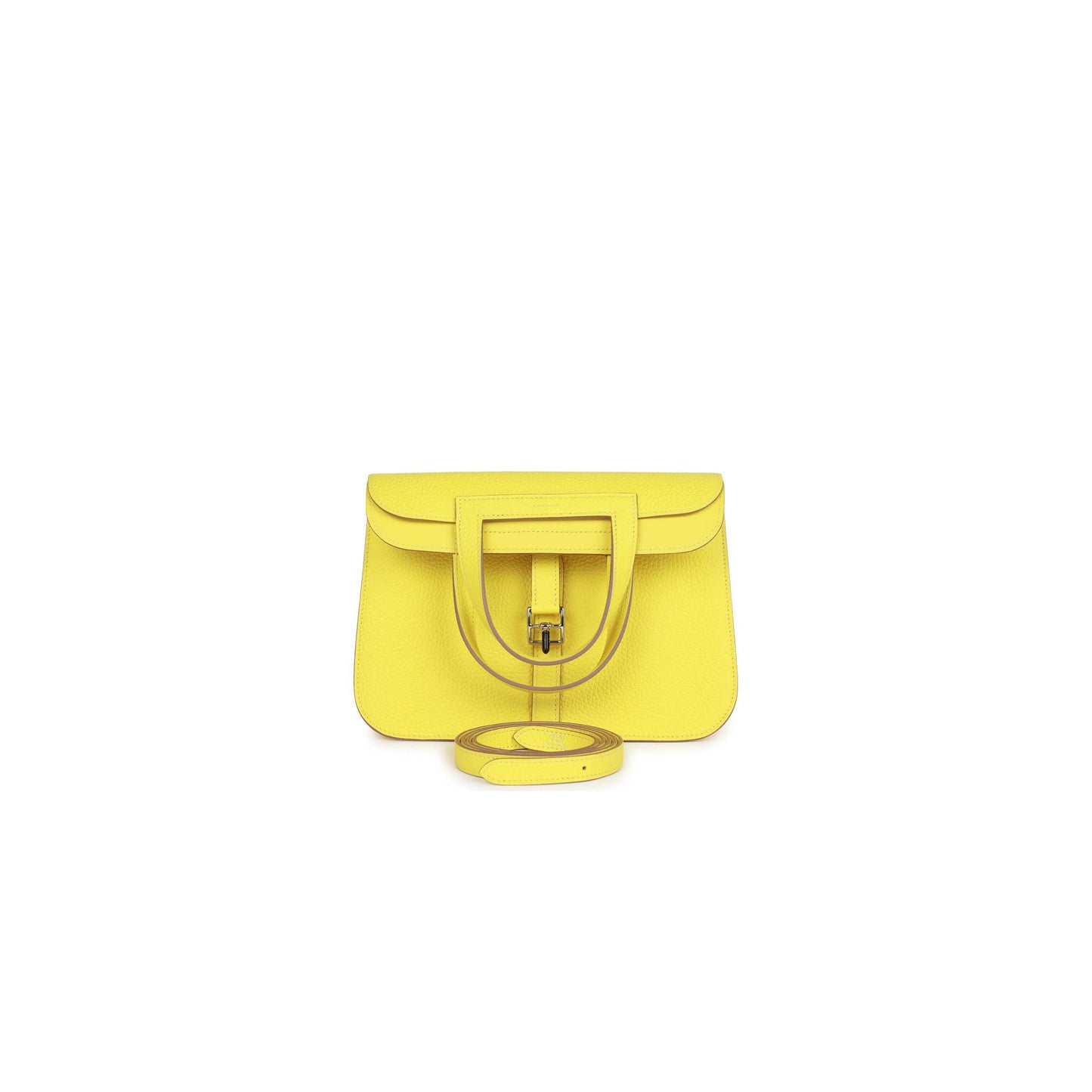 H**mes halzan 25 lime clemence palladium hardware (25cm)