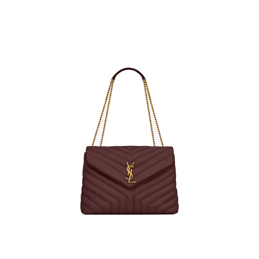 Y*L loulou medium chain bag in quilted leather 574946dv7276475 (32*22*12cm)