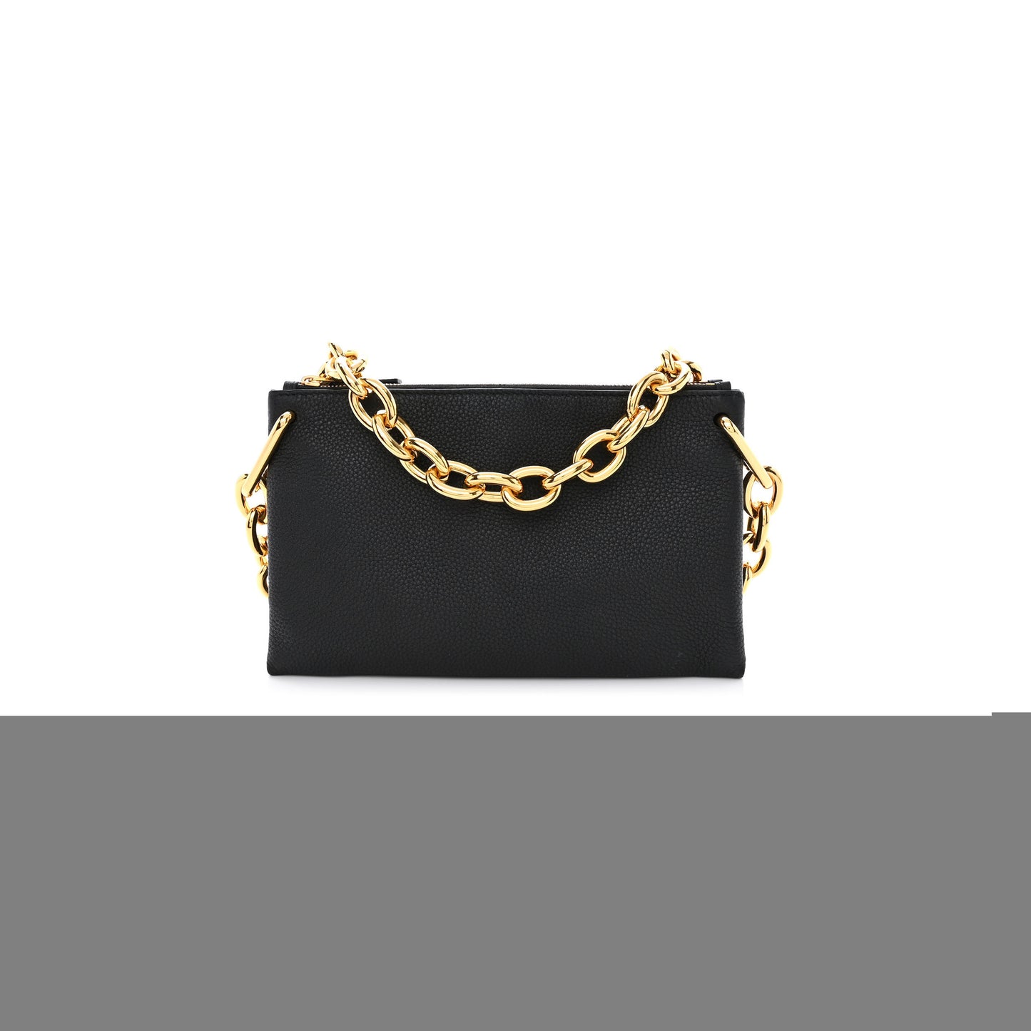 bo*te*ga Ve*ne*ta grained calfskin saint germain chain crossbody pouch black (23*13*3cm)