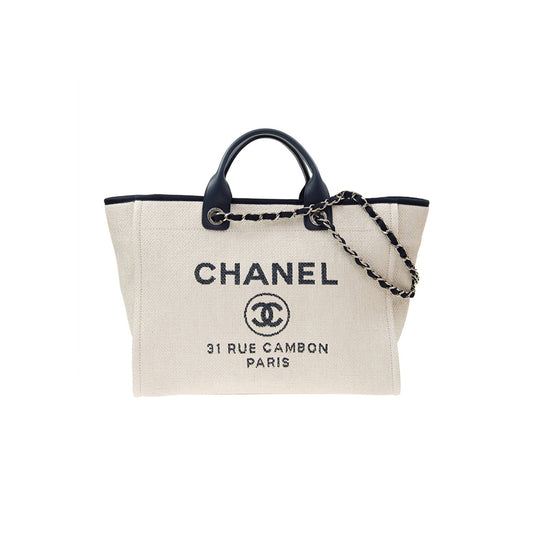 Ch*el deauville large tote gold hardware a66941 (30*50*22cm)