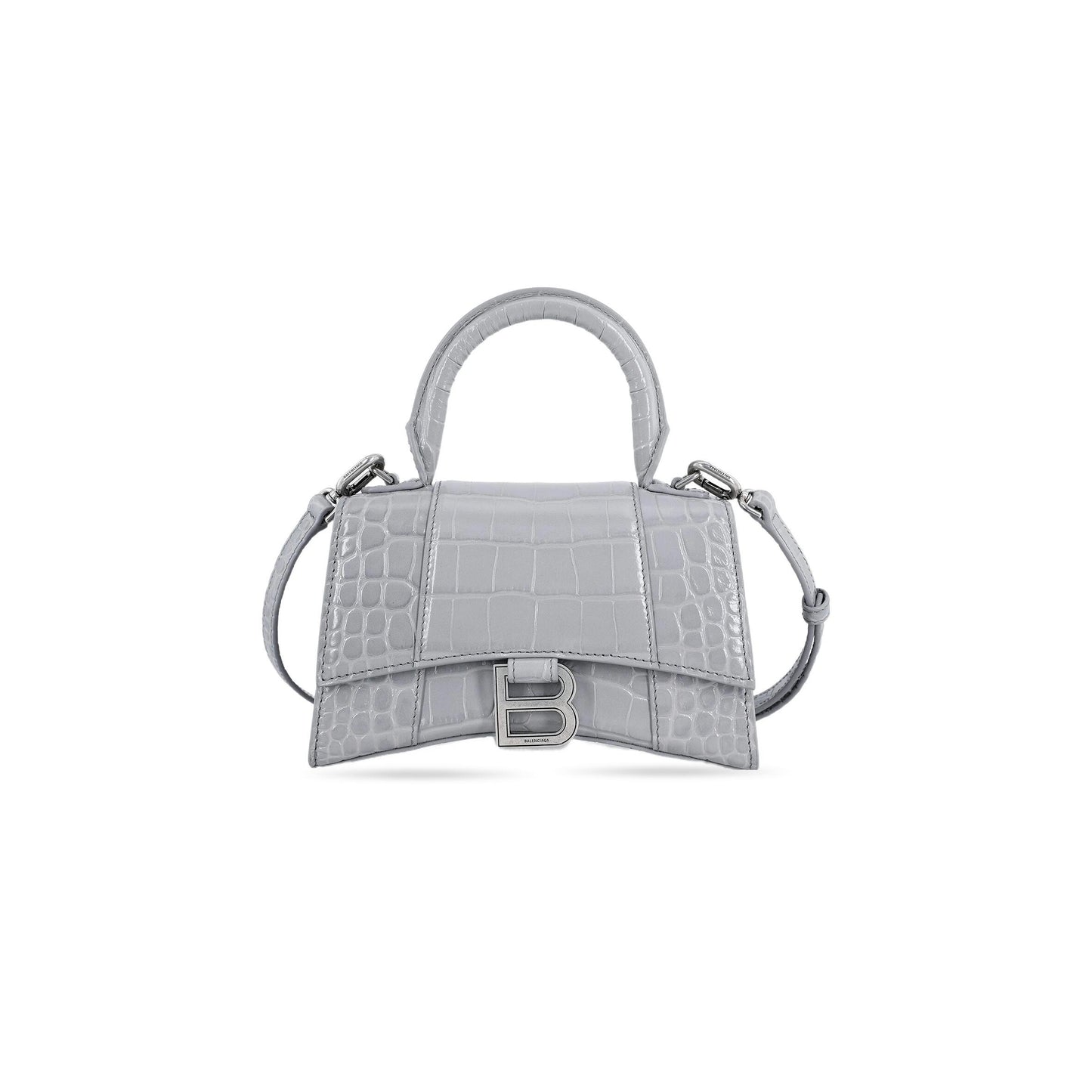 Ba1en*iaga women''s hourglass handbag xs in dark gray 5928331lr6y1108 (18.8*13*7.9cm)