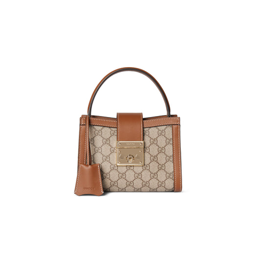 G*u*i padlock small top handle bag ‎841653 (20*13.5*8cm)