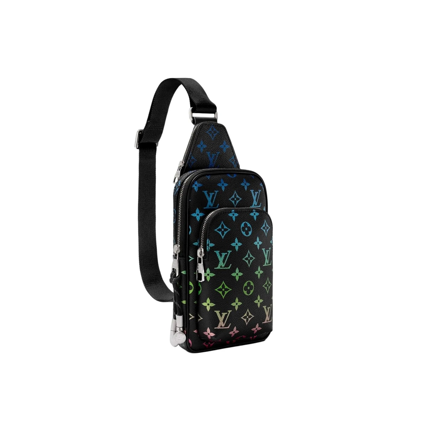 l0*is V*t0n porte cartes color gradient print crossbody bag m13963 (19*12*7cm)