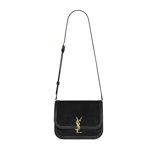Y*L solferino medium satchel in nubuck suede 635025072012 (22*18*5cm)