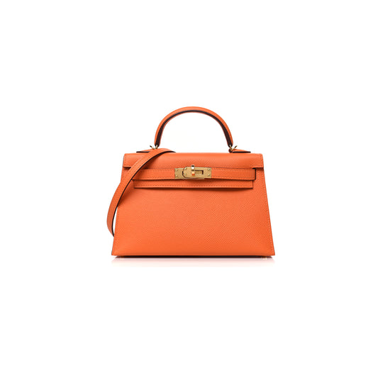 H**mes master mini kelly sellier 20 orange (22*14*7cm)