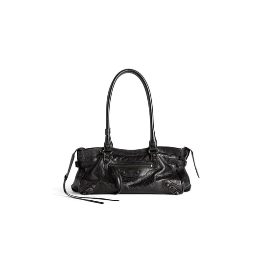 Ba1en*iaga women''s le city bag east-west in black 8457042abek1000 (39.8*17.7*14.9cm)
