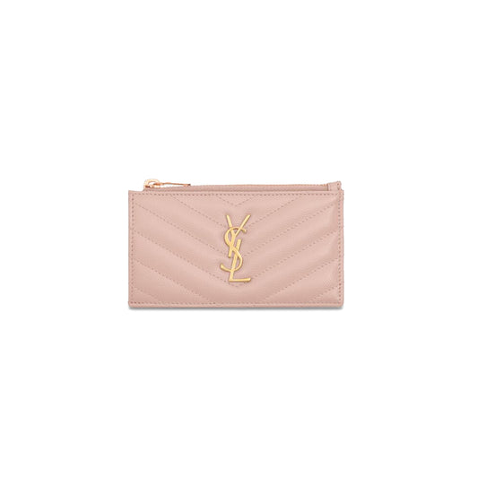 Y*L cassandre matelassÉ fragments card case in grain de poudre leather 607915100258 (13*8*2cm)