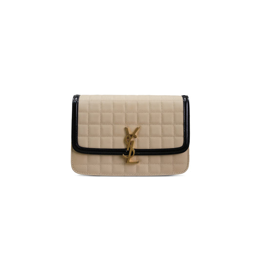 Y*L solferino medium satchel in quilted nubuck suede 6343053265521 (23*16*6cm)