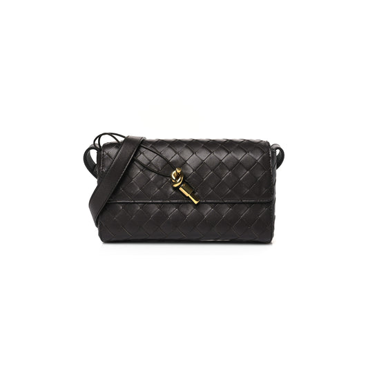 bo*te*ga Ve*ne*ta nappa intrecciato andiamo shoulder bag fondant (22*13*5cm)