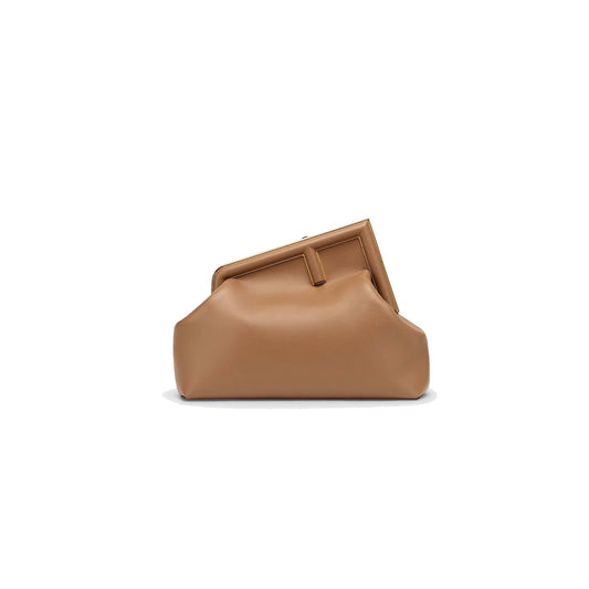 F**di first medium - beige leather bag 8bp127abvef11wp (32.5*23.5*15cm)