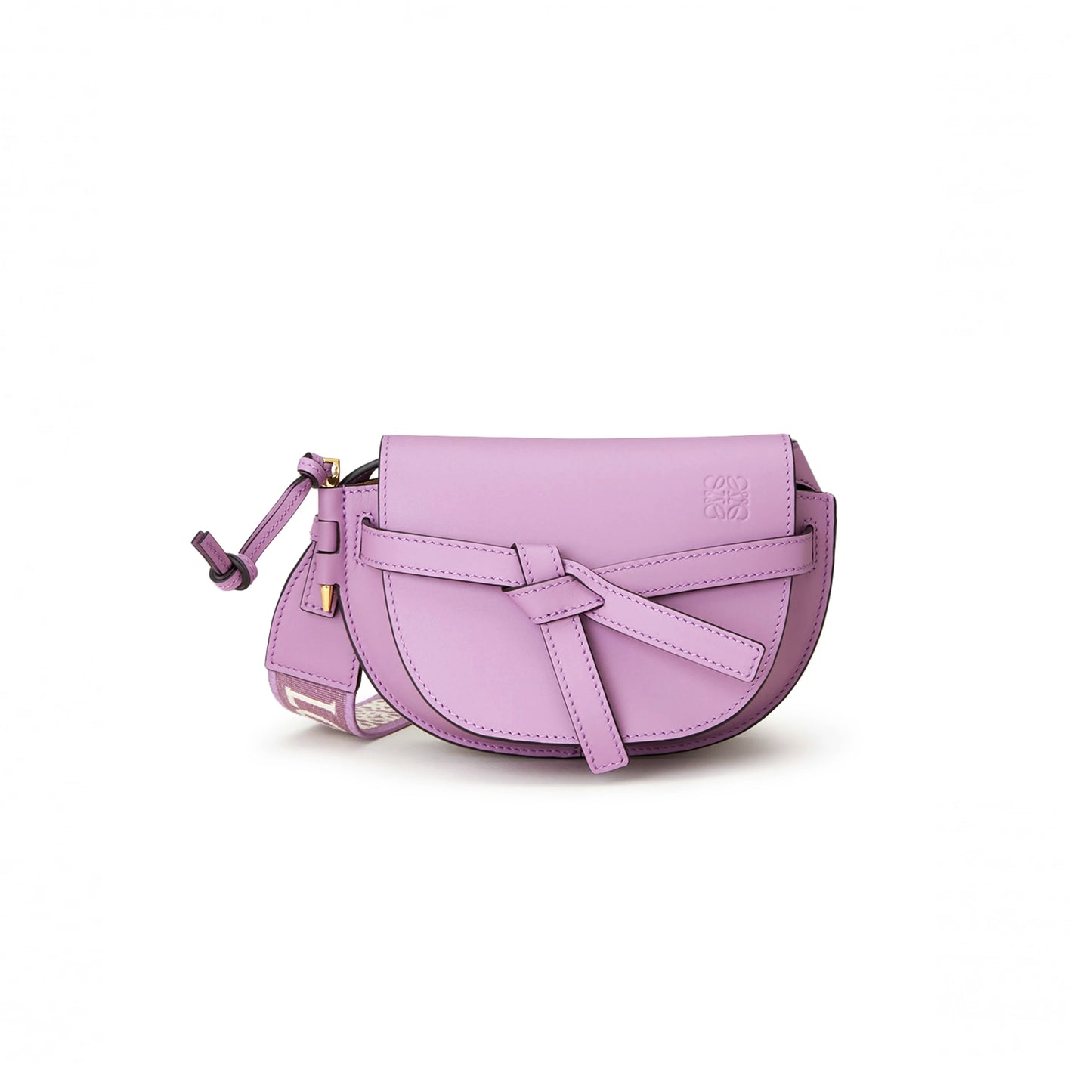 L0ew* mini gate dual bag in soft calfskin and jacquard a650n46x13-654 (21*12.5*9.5cm)