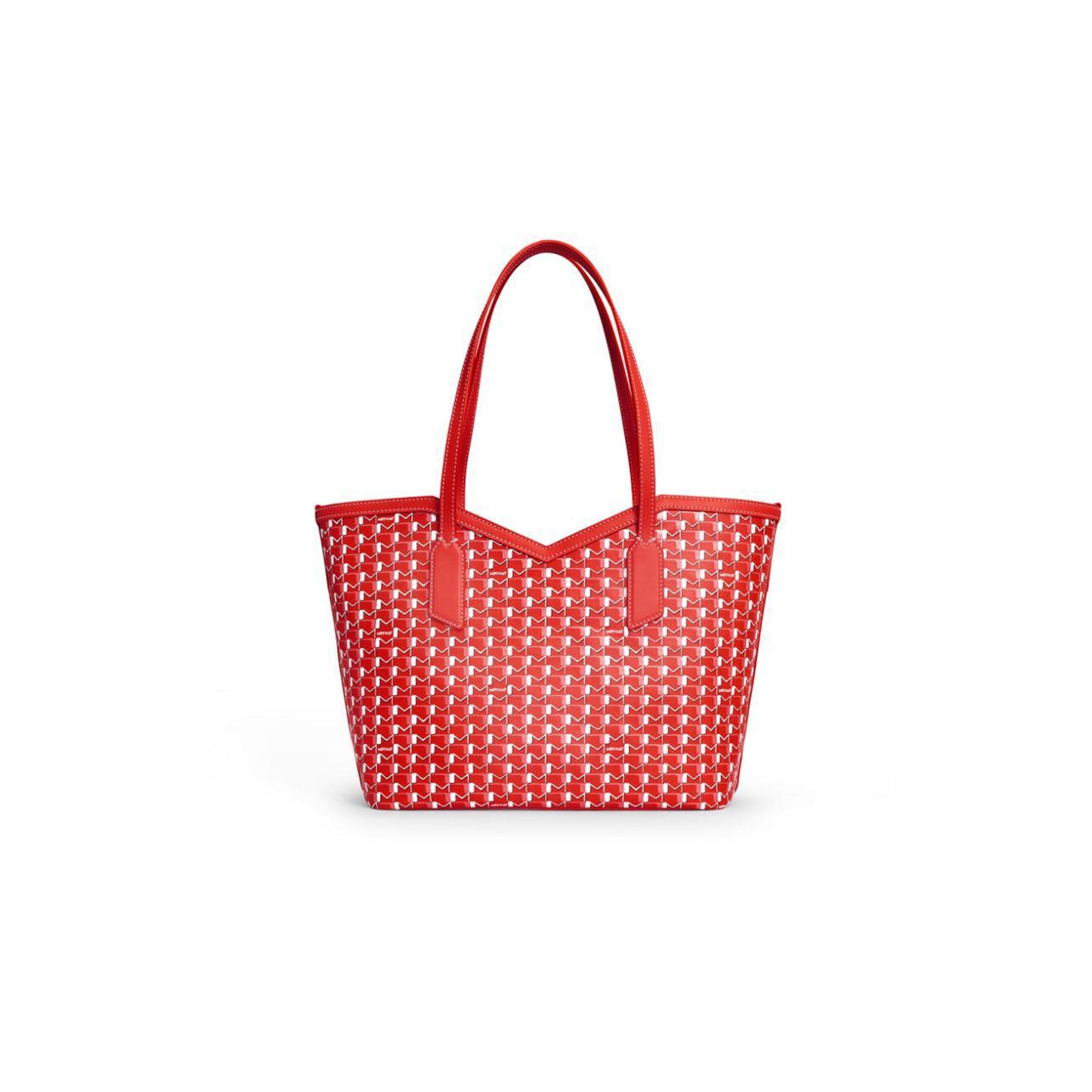 M0ynt red white canvas monogram mm tote bag winsert for ci3000-0320 (28*24*12cm)