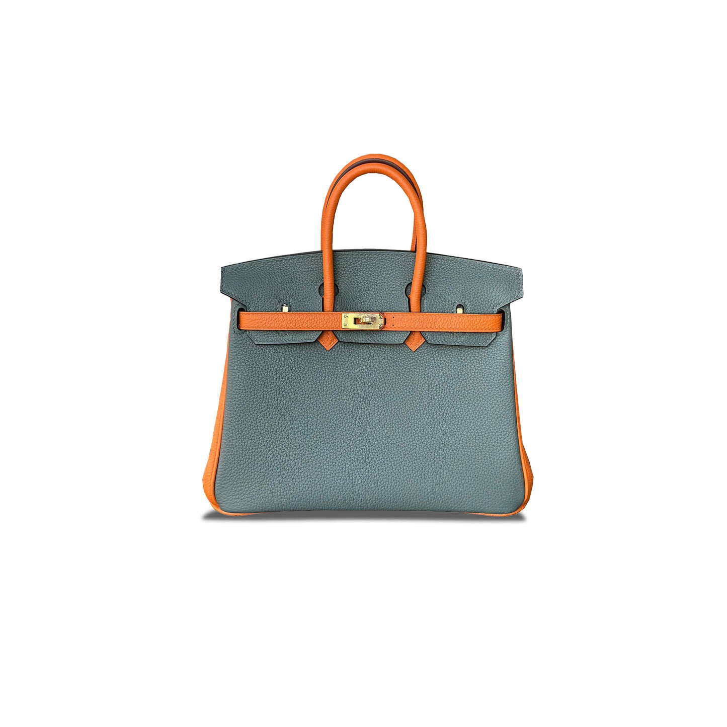 H**mes master 25 birkin grained cowhide bag 953413364 (25*20*13cm)