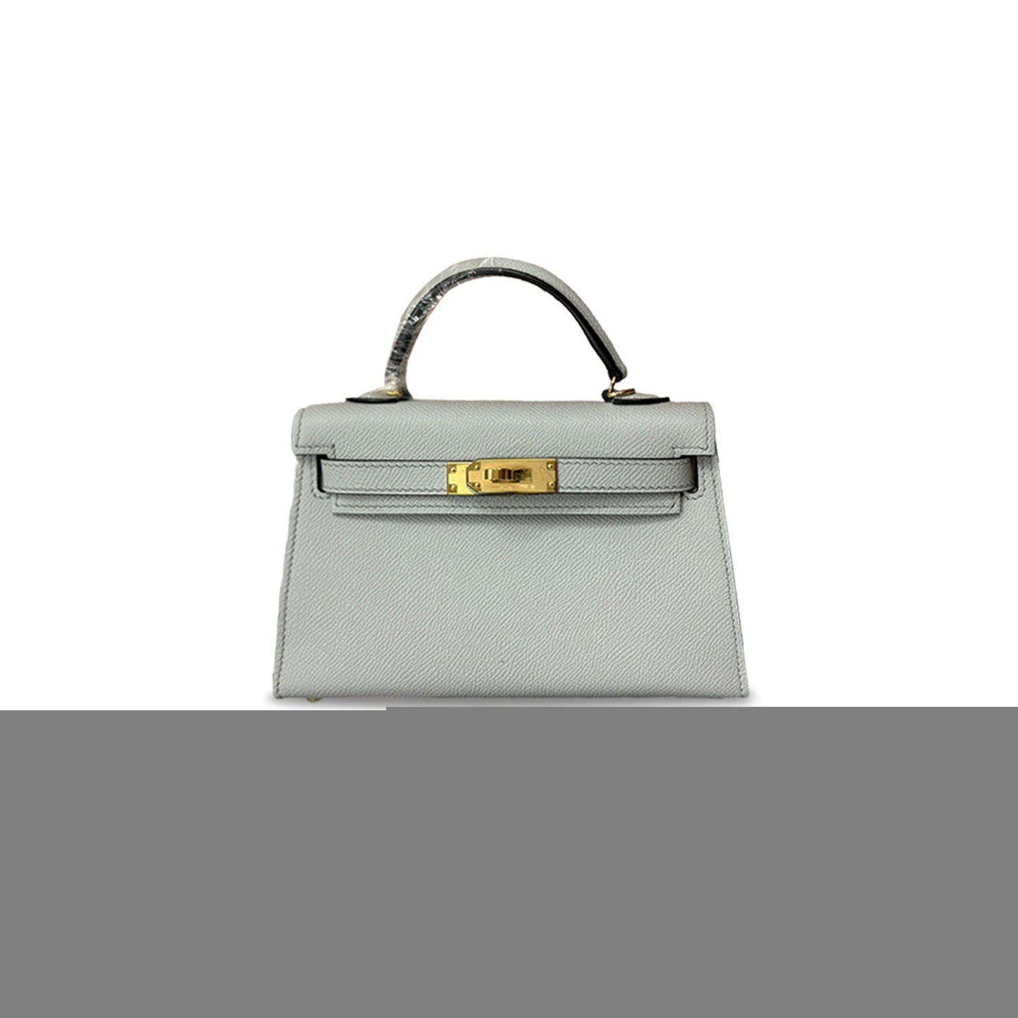 H**mes master mini kelly ii holy grail blue epsom gold buckle (19*12*5.5cm)