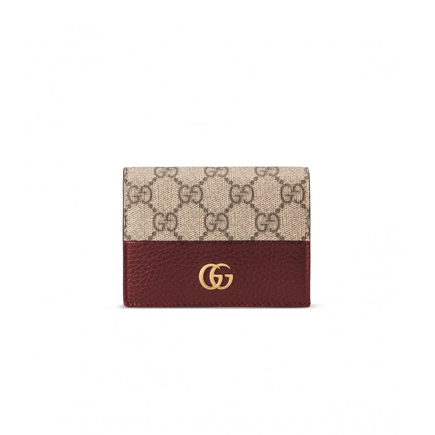 Gvc*1 gg marmont bi-colour card case wallet ‎658610 (11*8.5*3cm)
