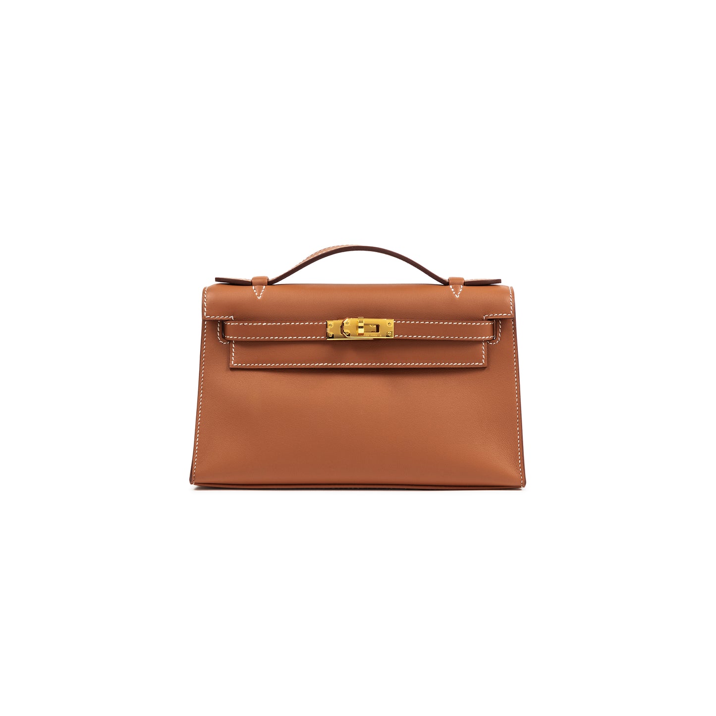 H**mes master gold swift kelly pochette gold hardware (22*14*7cm)