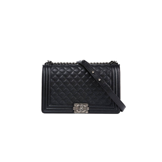 Ch*el large boy Ch*el handbag a92193 y09953 94305 (28*17.5*7.5cm）