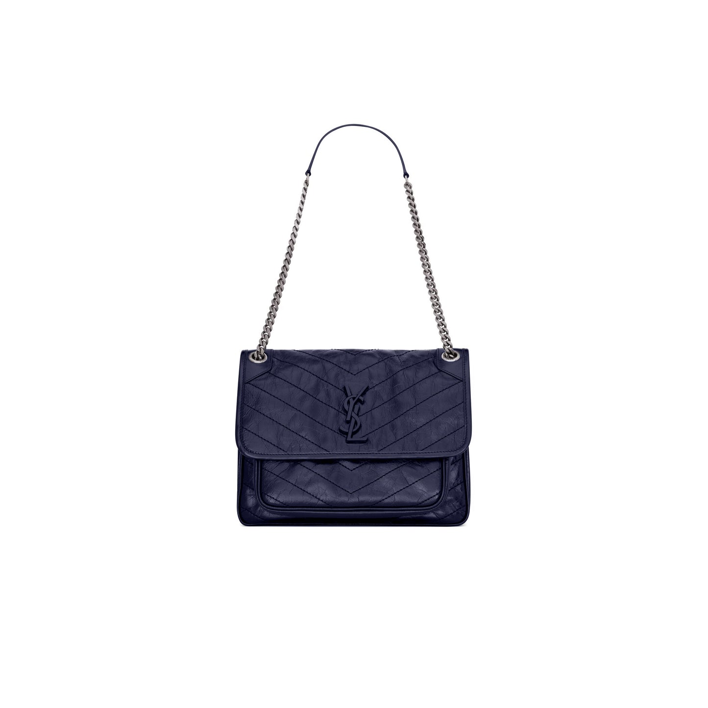 Y*L niki medium chain bag in crinkled vintage leather 633158362250 (28*20*8.5cm)