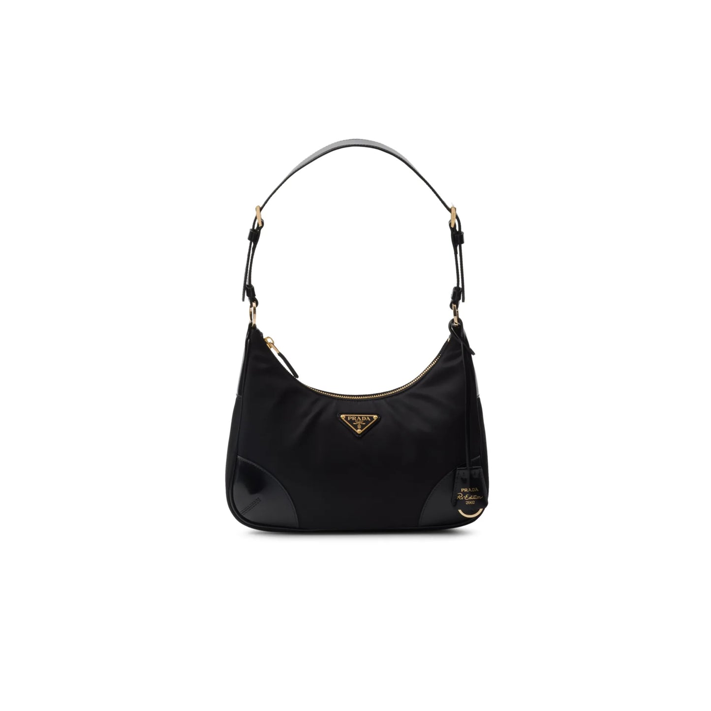 Pra*a recycled nylon panel shoulder bag 1bc214 (27*21.5*7cm)