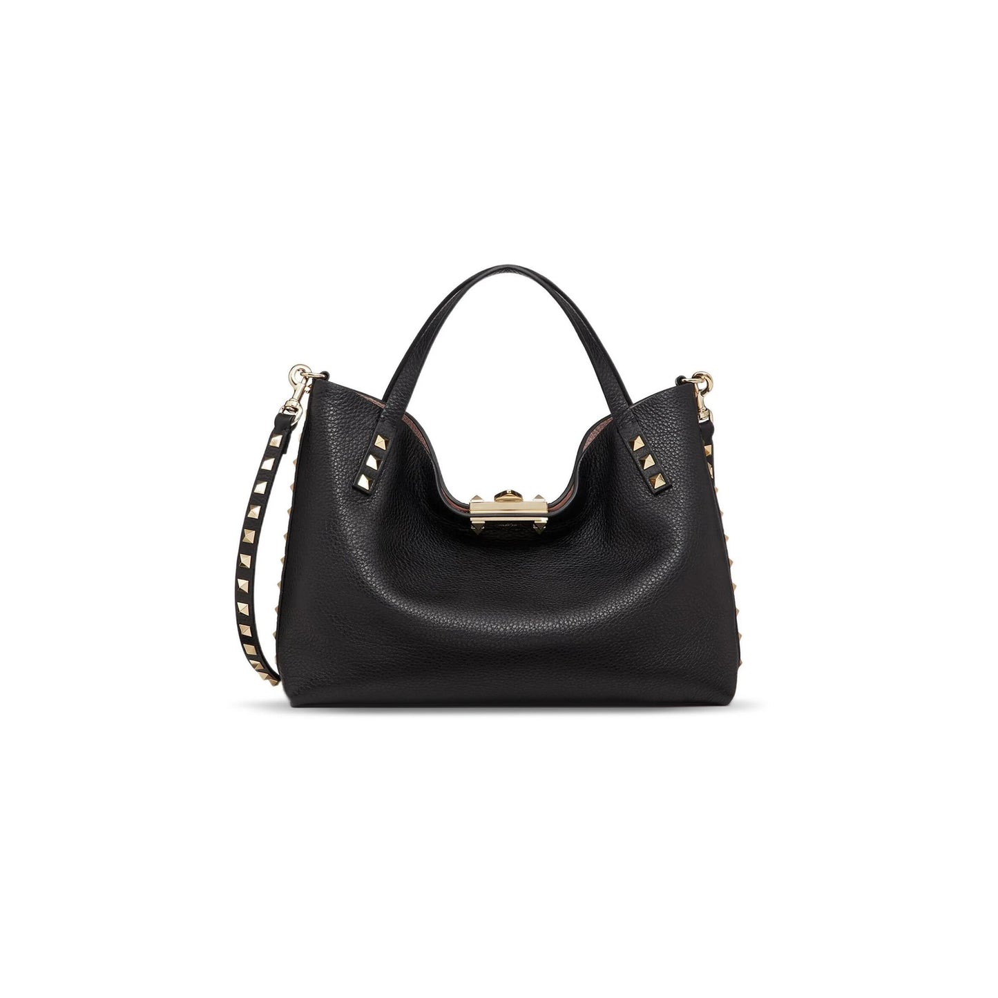 Va1e*ntin0 rockstud calfskin small tote bag xw2b0k11vsn-44a (26*20*8cm)
