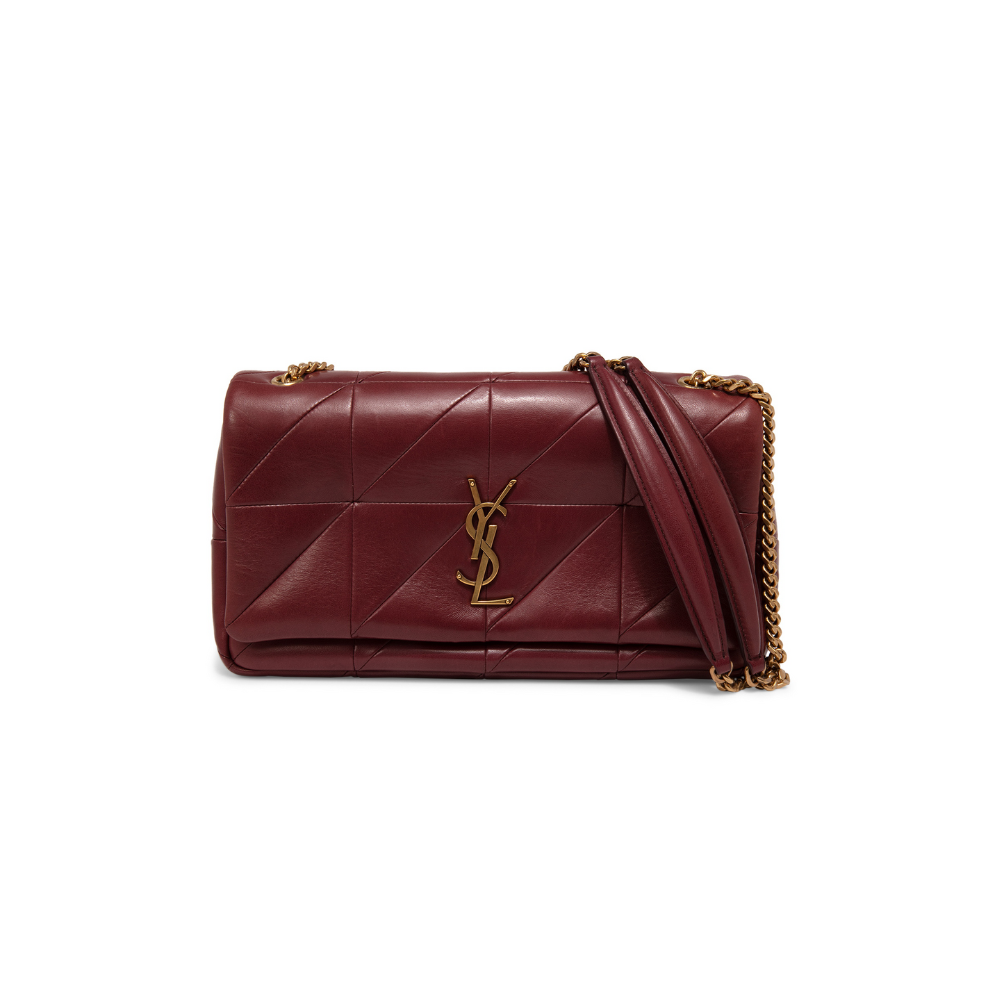 Y*L jamie 4.3 shoulder bag quilted leather dark red 515821cop676475 (25*15*7.5cm)