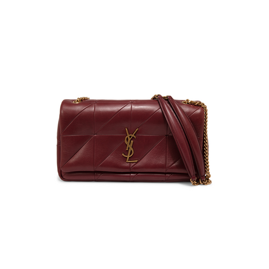 Y*L jamie 4.3 shoulder bag quilted leather dark red 515821cop676475 (25*15*7.5cm)