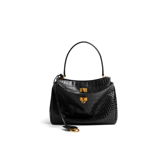 Ba1en*iaga women''s rodeo handbag small in black 7897792aa5l1000 (28.9*20*9.9cm)