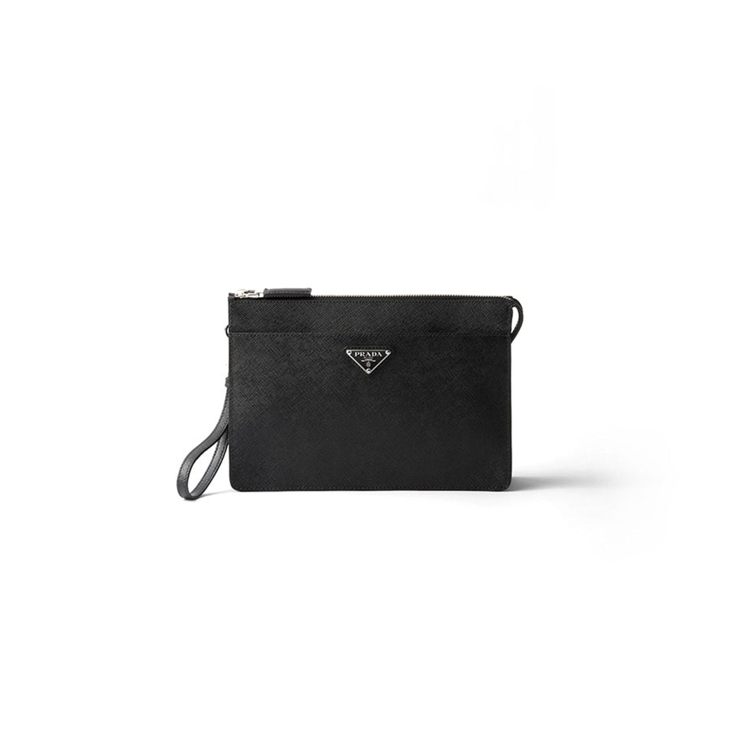 Pra*a saffiano leather pouch 2vf032 (25*17*4cm)