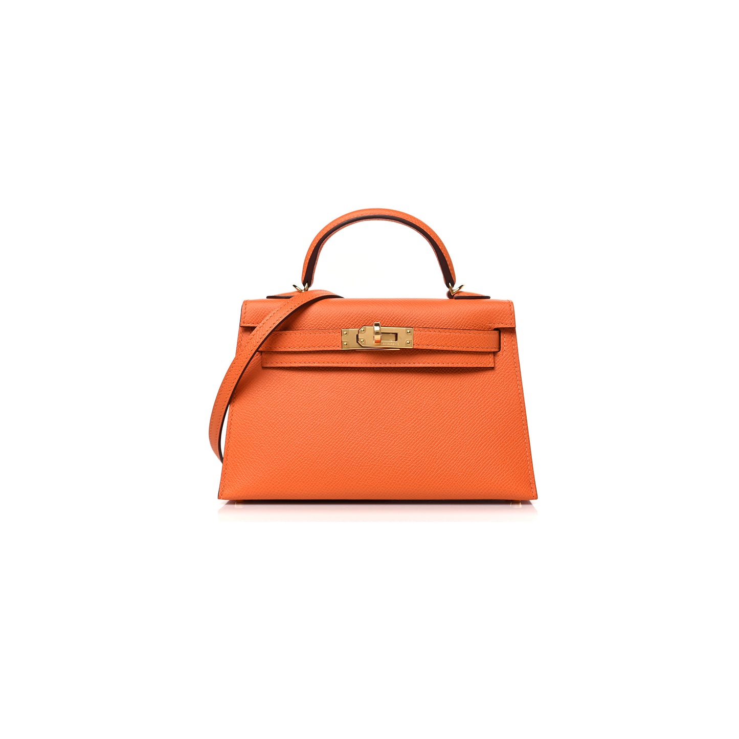 H**mes mini kelly sellier orange (22*14*7cm)