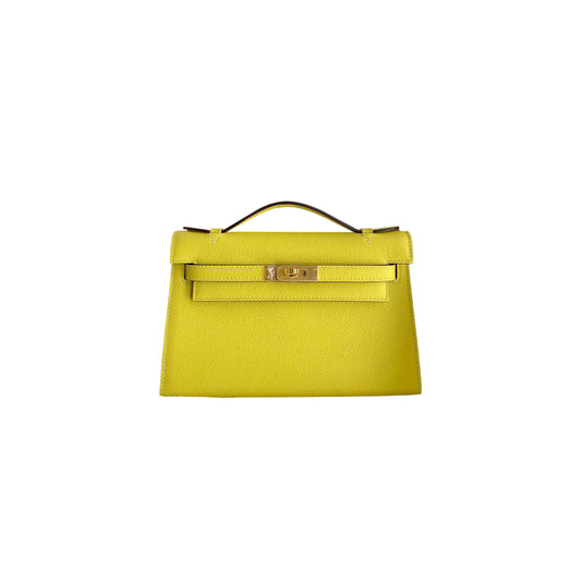 H**mes master mini kelly first generation epsom lemon gold buckle (22*14*7cm)