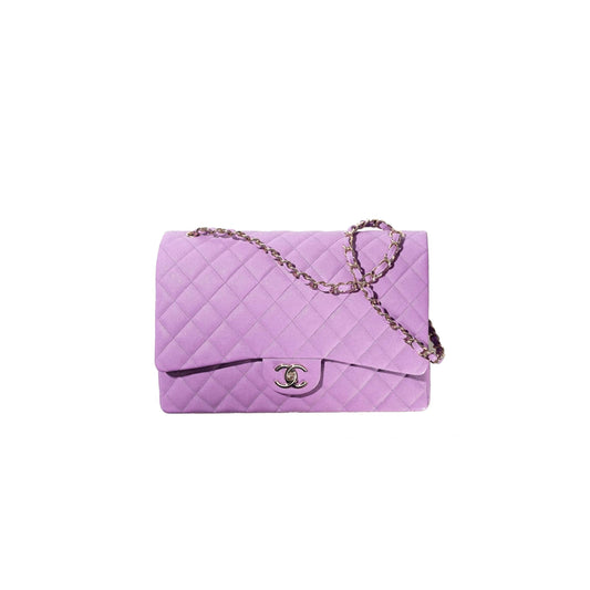 Ch*el maxi classic handbag gold hardware a58601 y33352 nh623 （25.5*15.5*6.cm）