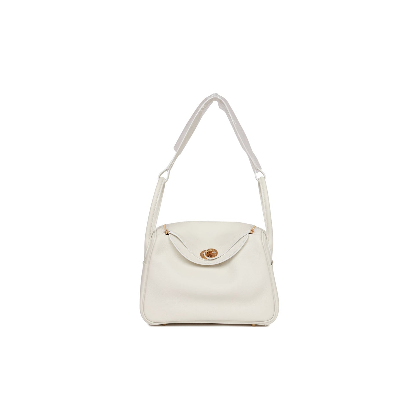 H**mes lindy 26 white evercolor gold hardware (26*18*12cm)