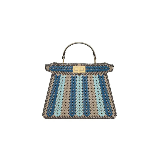 F**di peekaboo iseeu leather multicolour 8bn327as7ef1ppv (27*20*11cm)