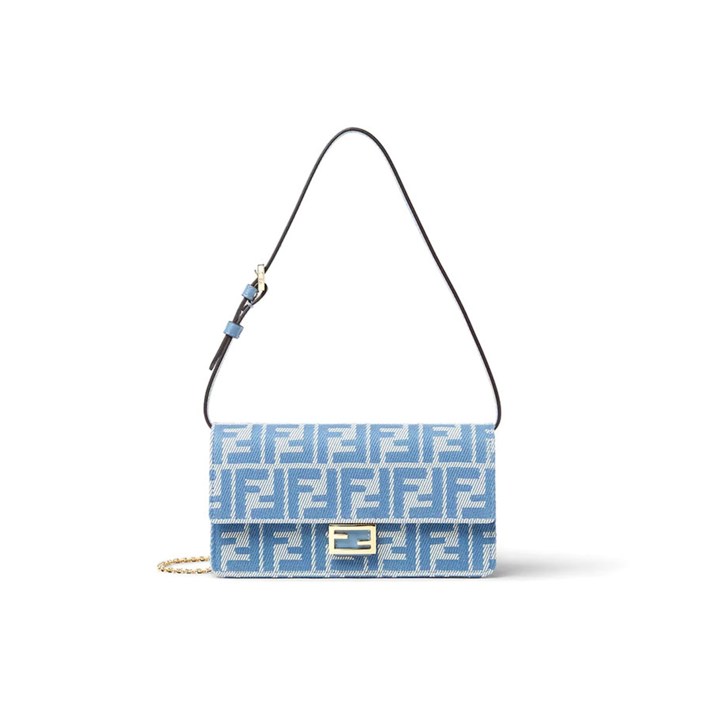 F**di wallet on chain baguette 8m0498aunjf1skl (21*11.5*5cm)