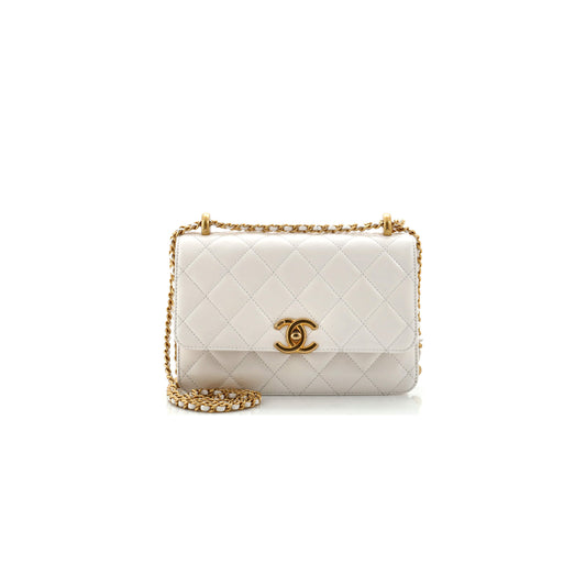Ch*el master perfect fit flap bag quilted calfskin small (22*14.5*8cm)