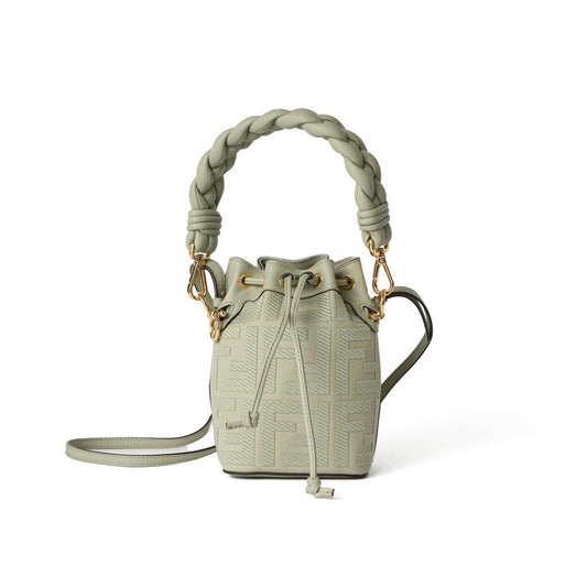 F**di embossed ff canvas mon tresor mini bag 8bs010anxdf1k3b (18*12*10cm)