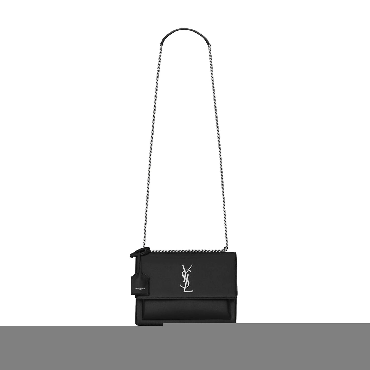 Y*L sunset medium chain bag in smooth leather 442906d420n1000 (22*16*6.5cm)