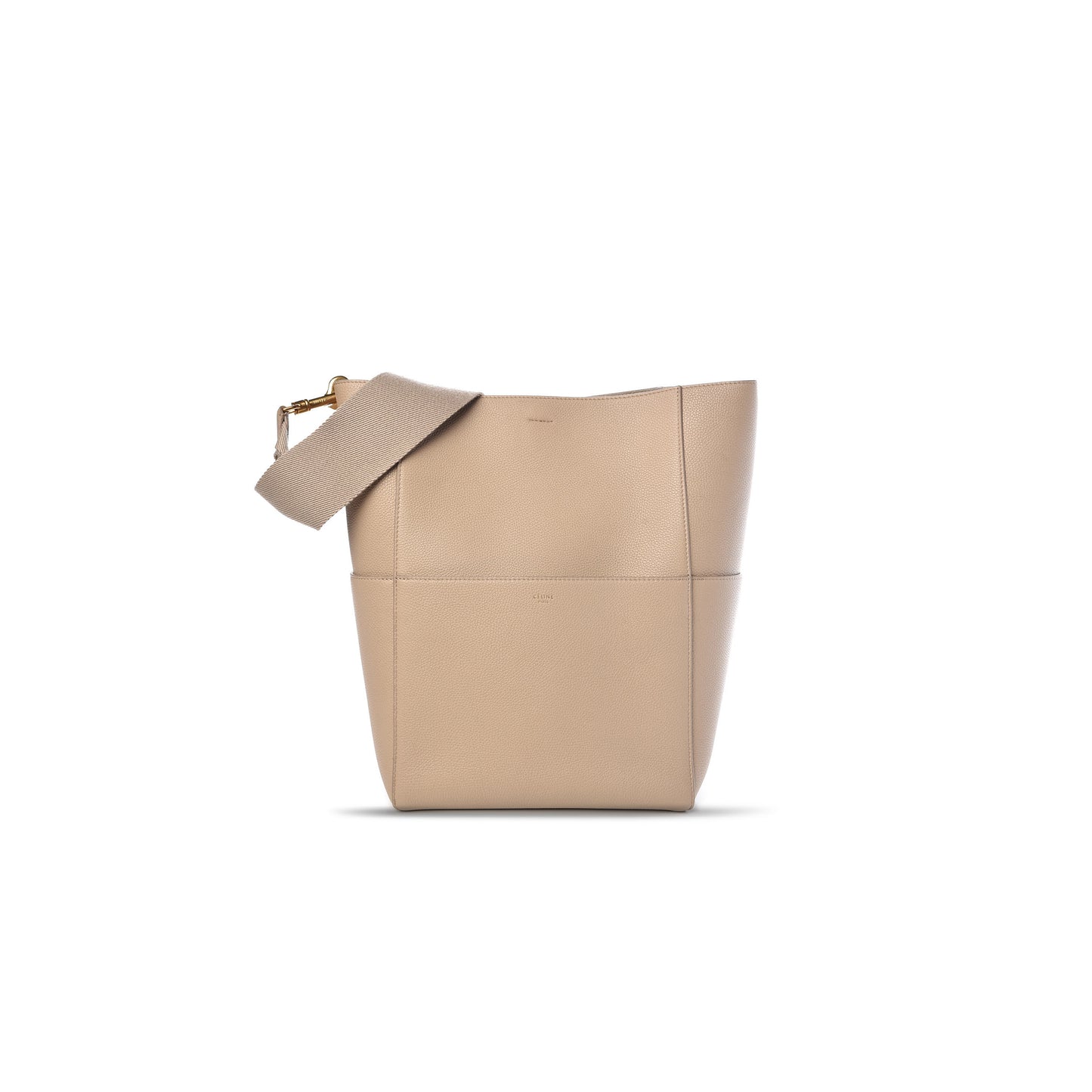 Ce**e bucket bag in sangle seau pebbled calfskin 176593 (33*23*16cm)