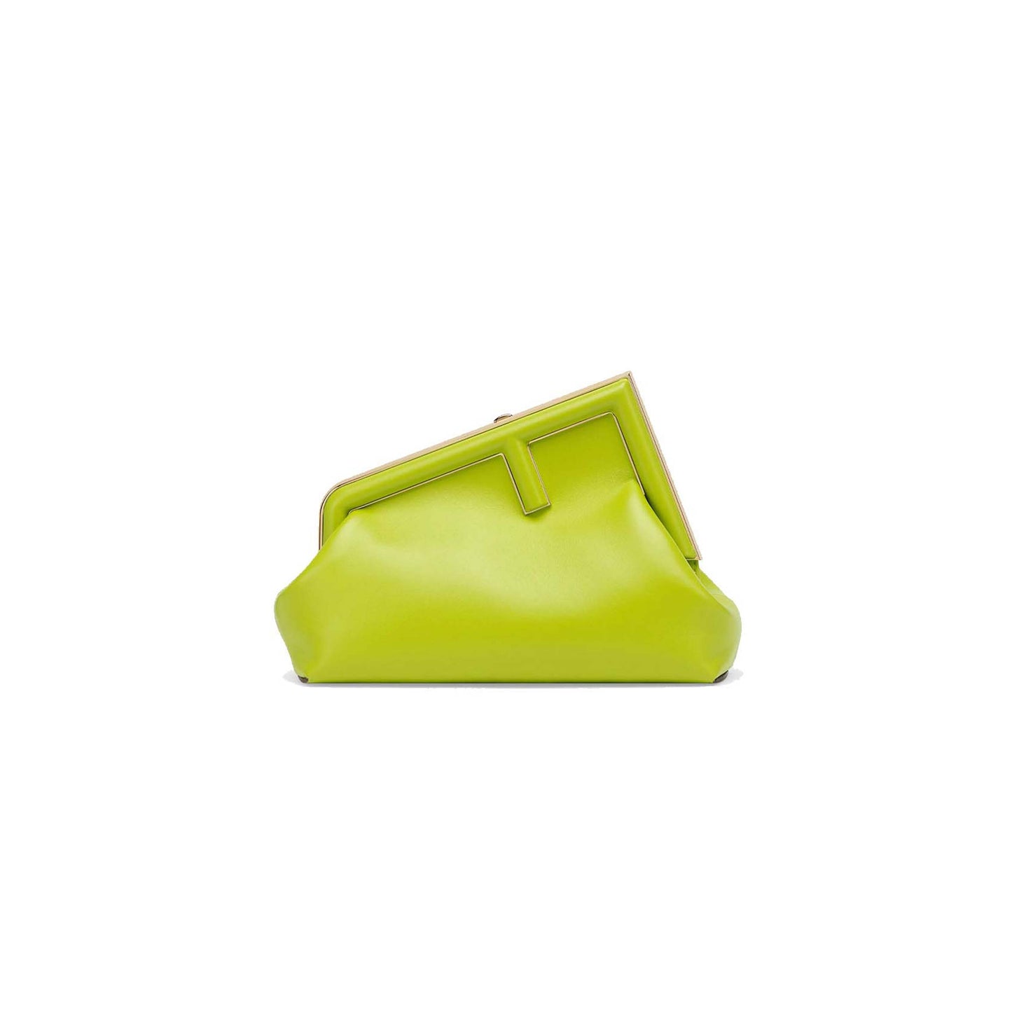 F**di first small - acid green leather bag 8bp129abvef1jcp (26*18*9.5cm)