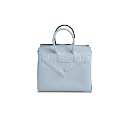 h**mes master birkin 25 shadow swift leather phanT0m sky blue bag h082629ck73 (25*20*13cm)