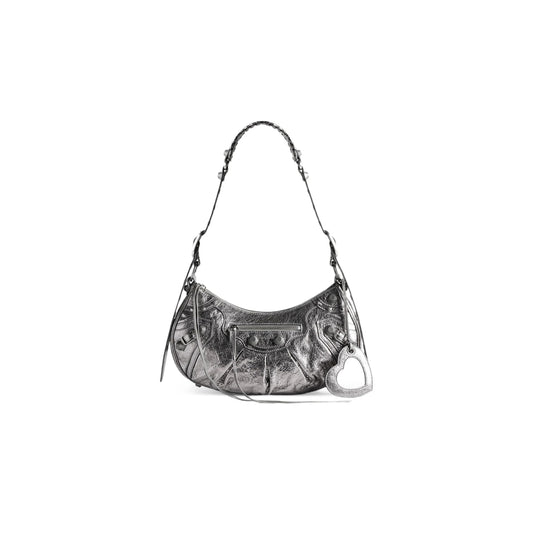 Ba*len*cia*ga women''s le cagole shoulder bag small in silver 6713070gt3y8103 (33*16*8.4cm)