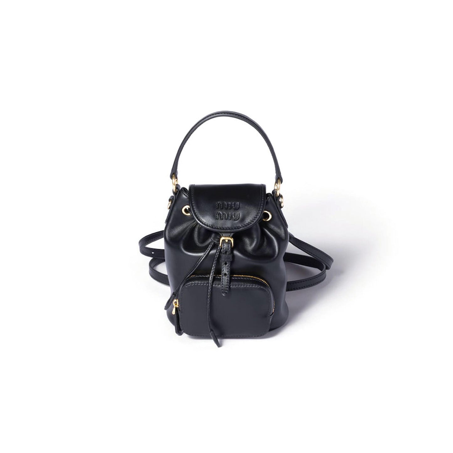 M1v M1v leather mini-backpack 5bz045 (17*14*8cm)