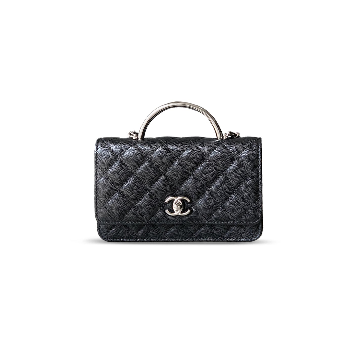 Ch*el mini wallet on chain flap 372911 (19*12*3.5cm)