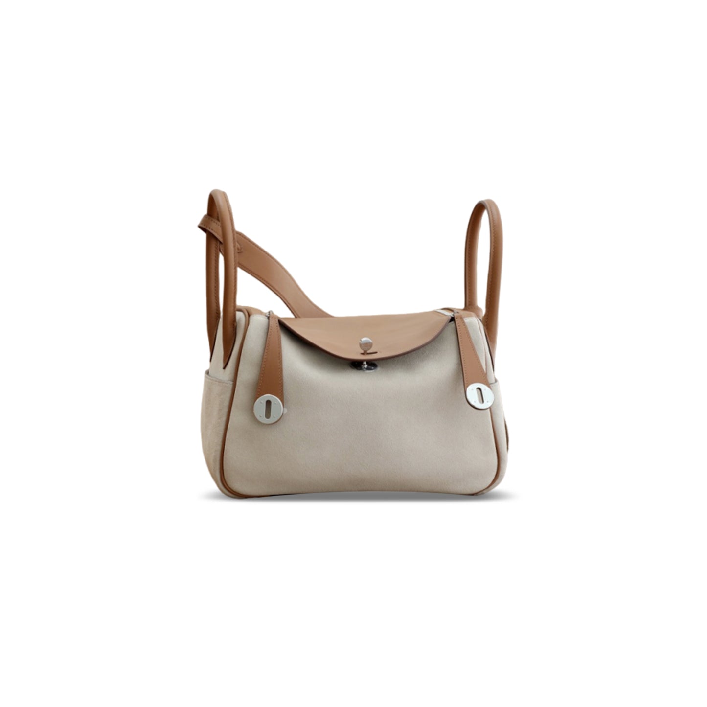 H**mes LINDY 26 BAG SWIFT AND SUEDE PALLADIUM HARDWARE (26*18*12cm)